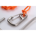 Reef cave Diving equipment coiled lanyard dive hook.